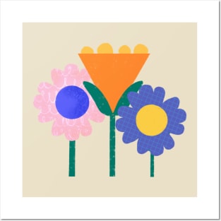 Cute bold floral Posters and Art